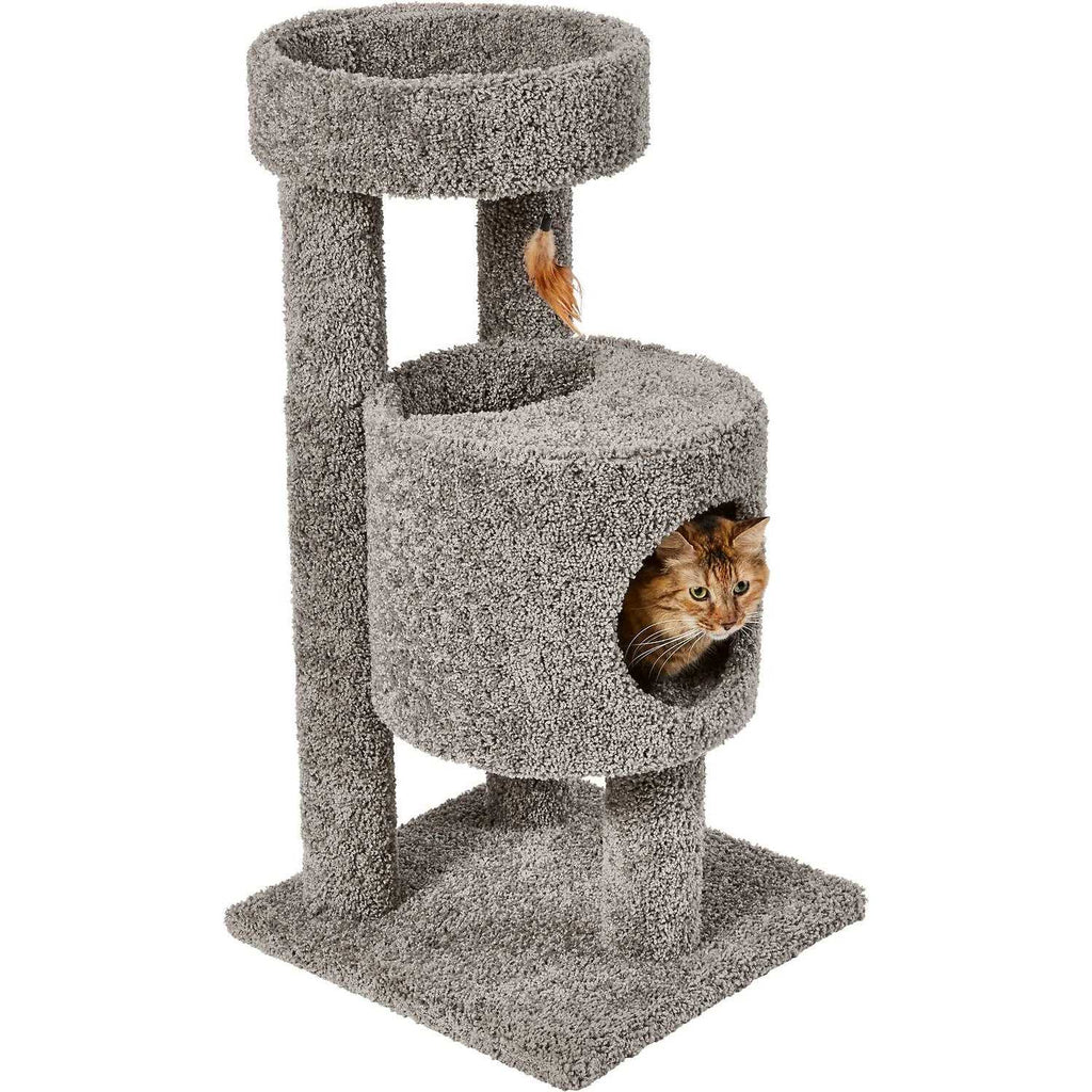 36-in Real Carpet Wooden Cat Tree L697