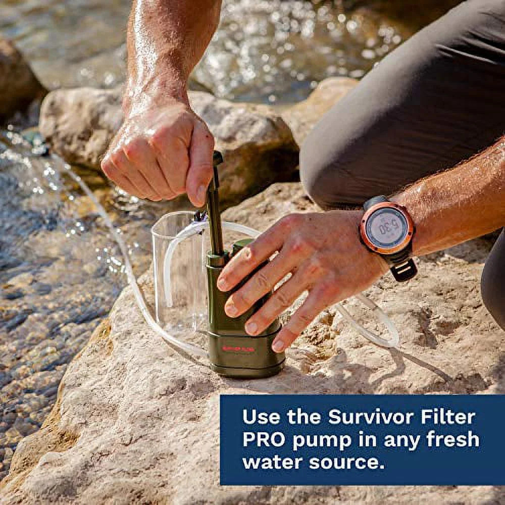 Lightweight Hand-Pump Portable Water Filter B849