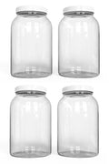 1 Gallon Glass Jar 4 Pack Airtight Wide Mouth Q75453