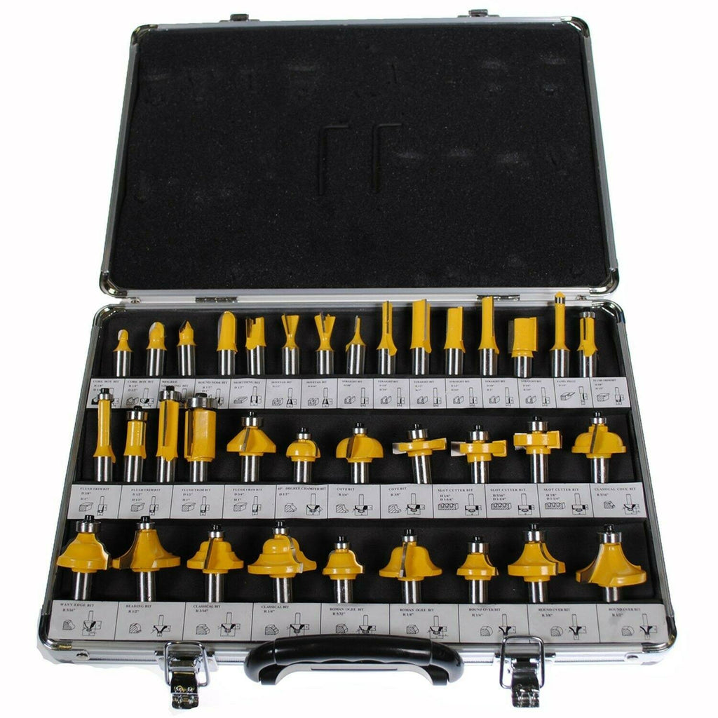 35 Piece Carbide Router Bit Set with Case W341