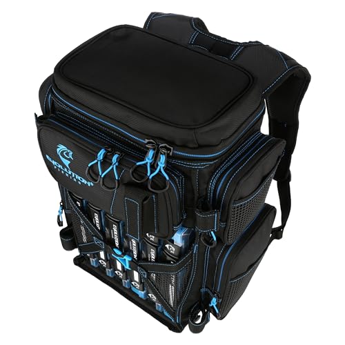 Seafoam 3600 Size Heavy Duty Fishing Tackle Backpack with 6 Trays U608315