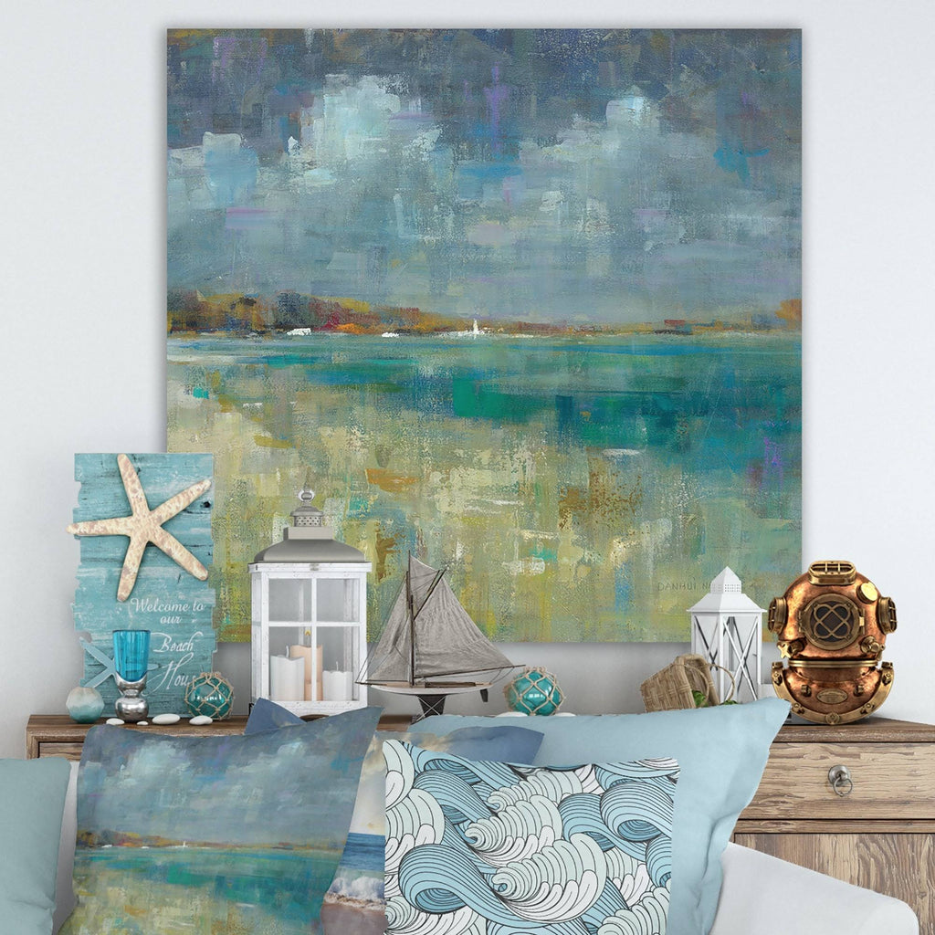 Nautical Coastal Canvas Artwork Print 36 in. Wide x 36 in. High X77157