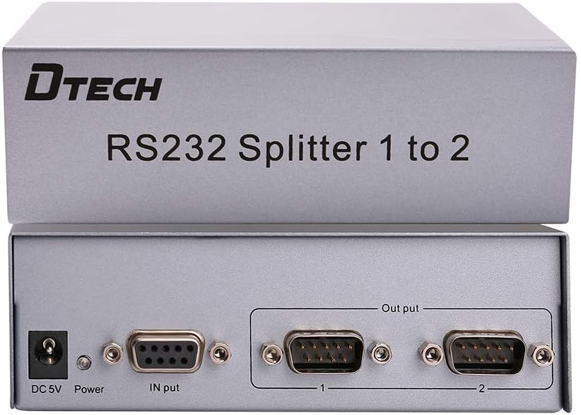 8 Port RS232 Serial Splitter Switch Box with Power Adapter B5648