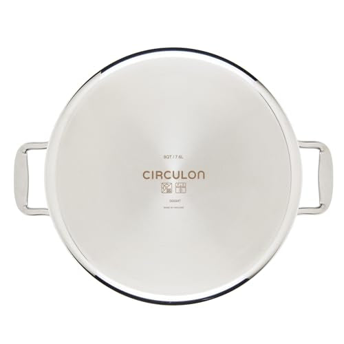 8 Quart Stainless Steel Nonstick Induction Stockpot with Lid N678