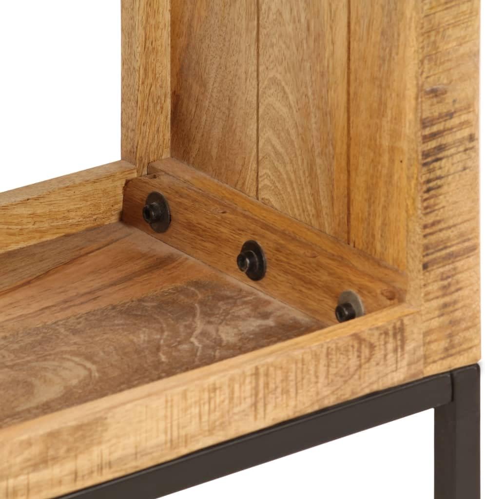 Solid Mango Wood Bookshelf with 4 Compartments G628131