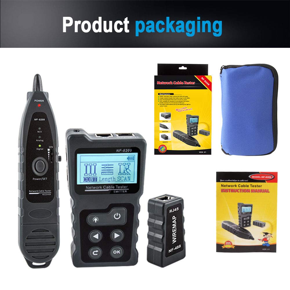 Network Cable Tester CAT5 CAT6 Wire Tracker A204369