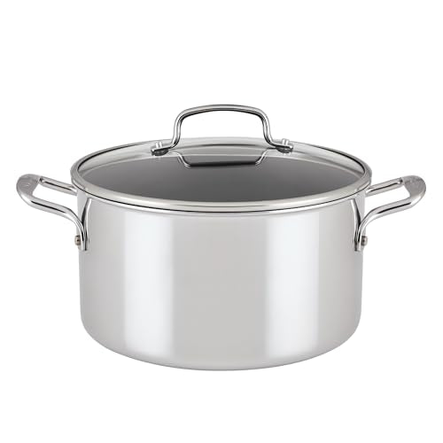 8 Quart Stainless Steel Nonstick Induction Stockpot with Lid N678
