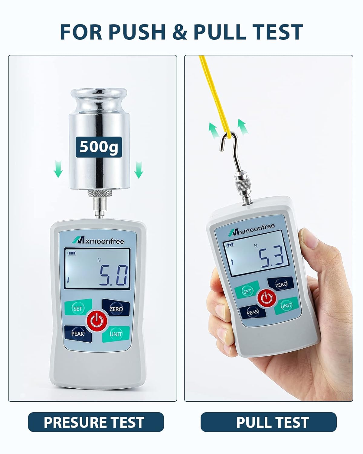 500N Digital Force Gauge Push Pull Force Meter G8201