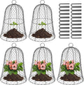 Black Metal Garden Cloche 5 Pack S142707