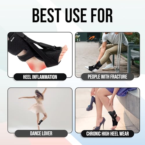 Black Plantar Fasciitis Night Splint P978436