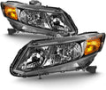 Honda Civic 4-Door Sedan Headlights Replacement Pair Set Q812109