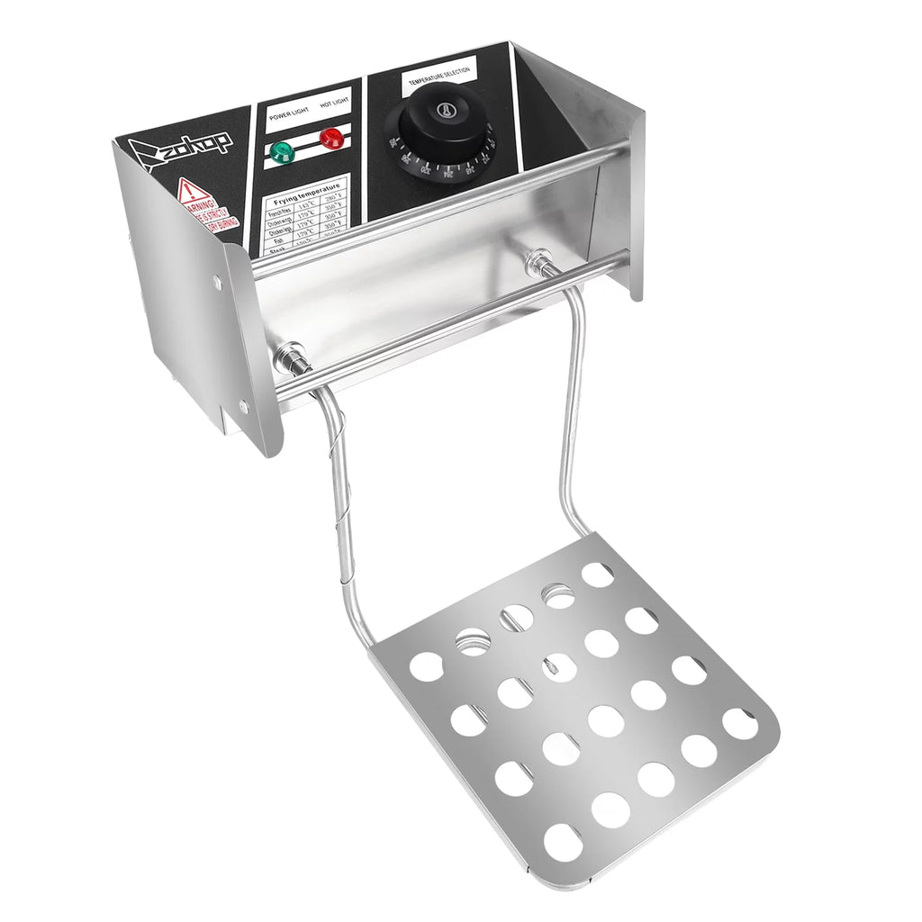 12L 5000W Electric Countertop Deep Fryer Dual Tank Stainless Steel F195839