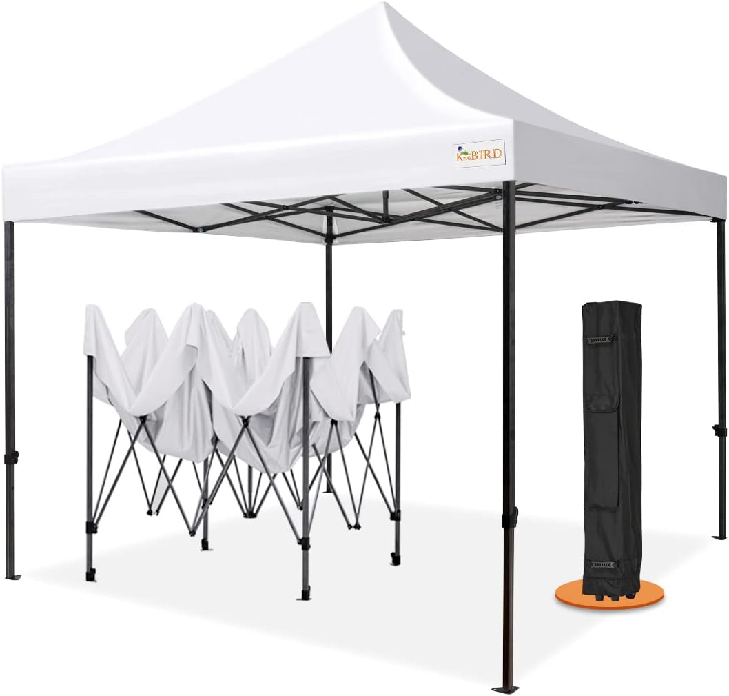 10'x10' Heavy Duty Waterproof Pop Up Canopy Tent with Roller Bag N1526