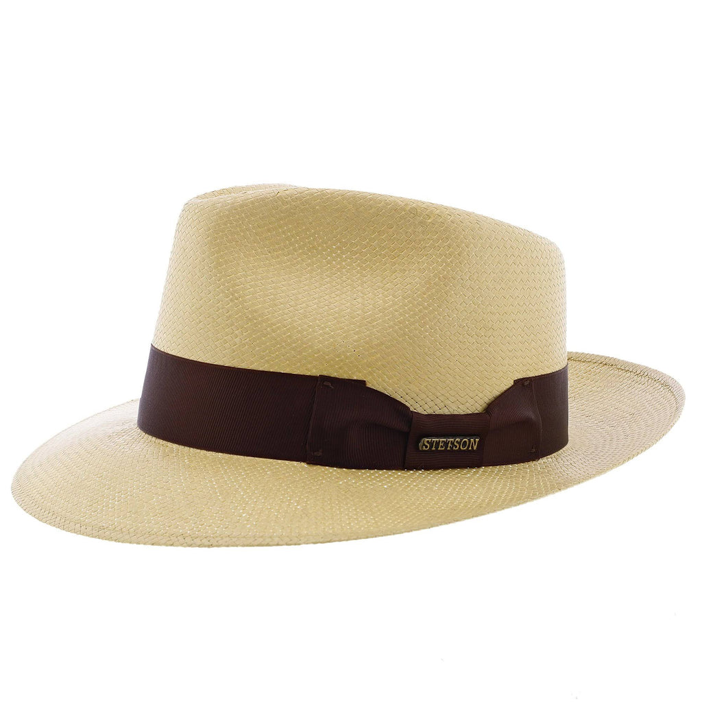 Natural Straw Fedora Hat Y542042