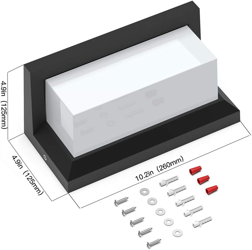 Wall Mounted LED Outdoor Lights 3 Colors 24 Watts O2151