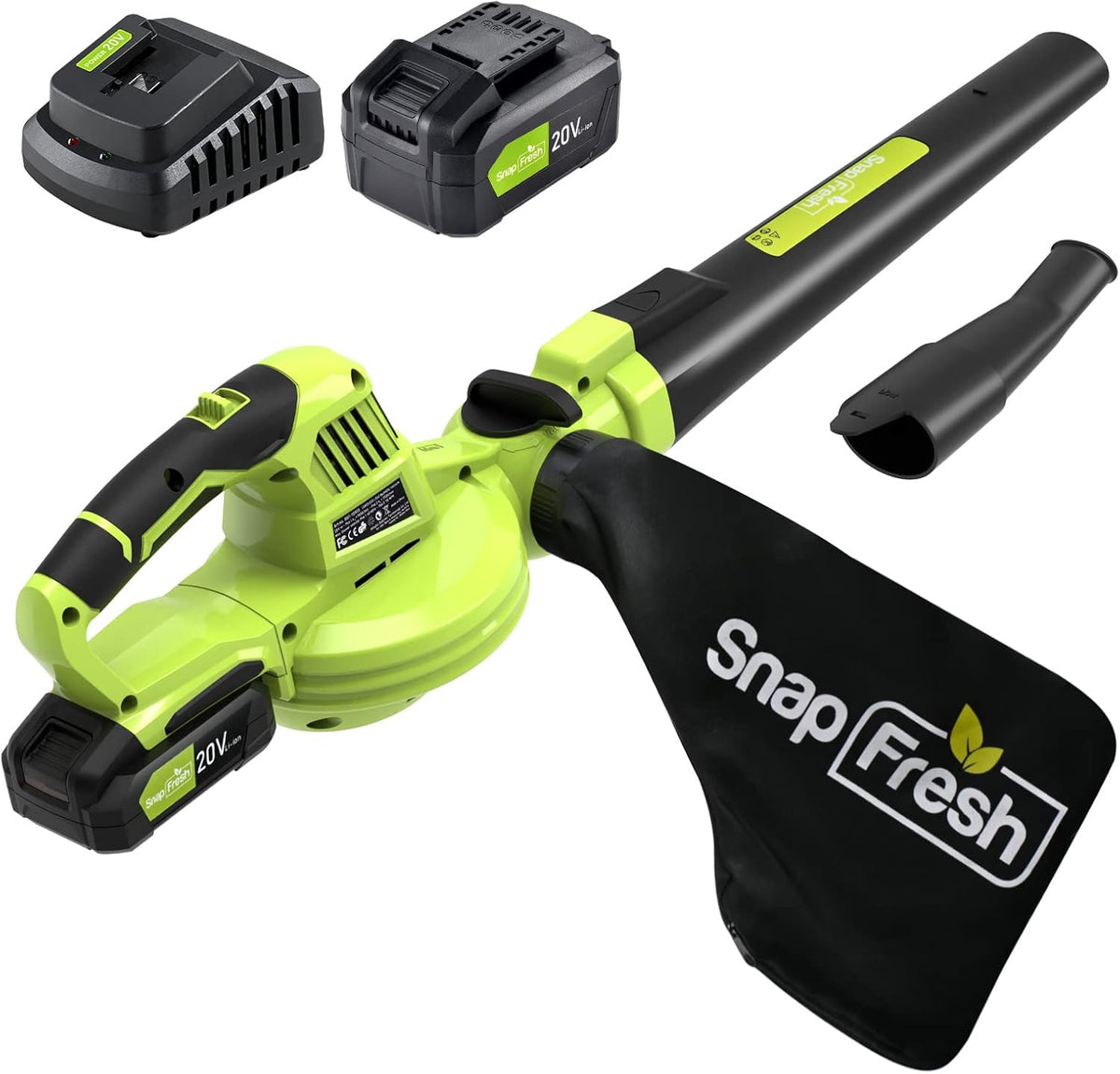20V Cordless Leaf Blower with 4.0Ah Battery and Charger R8616