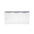 6 Piece Large Canister Set with Scoops, White A243