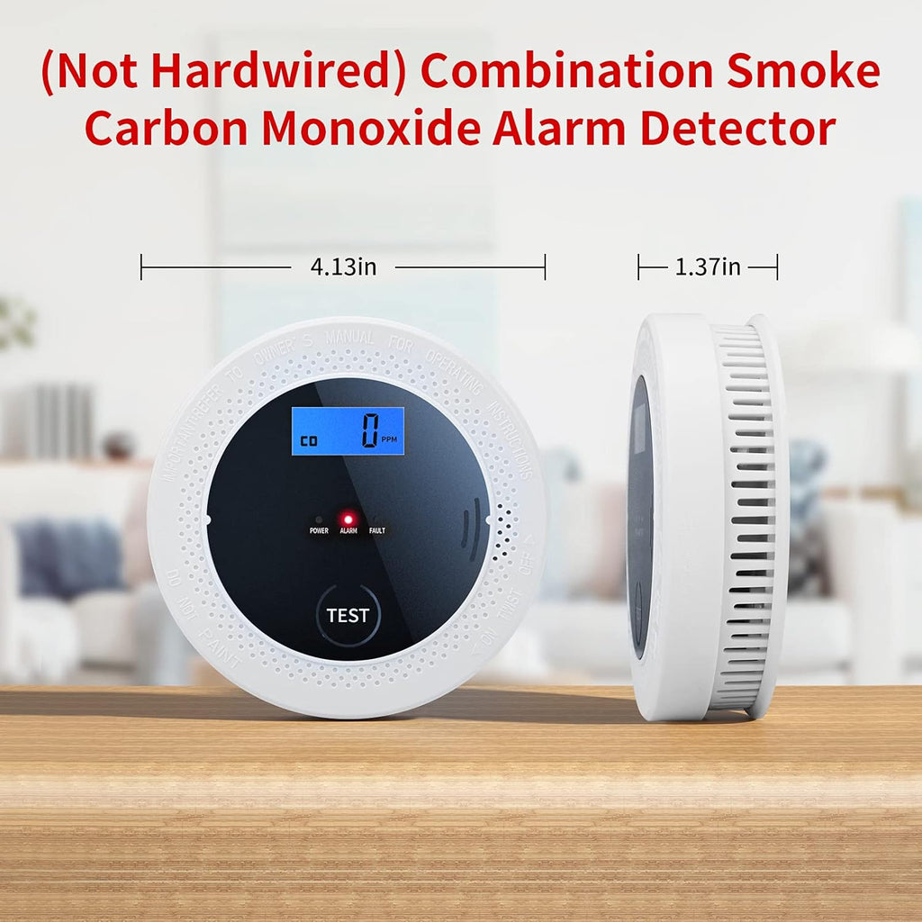 Smoke and Carbon Monoxide Alarm Detector with Photoelectric Sensor D489