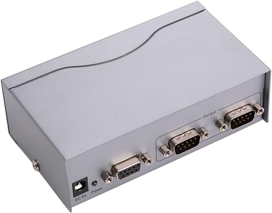 8 Port RS232 Serial Splitter Switch Box with Power Adapter B5648