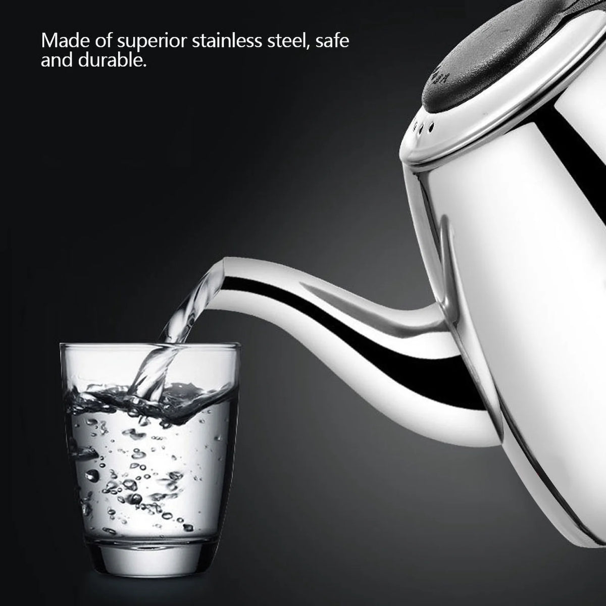 Stainless Steel Flat Bottom Water Kettle F7289
