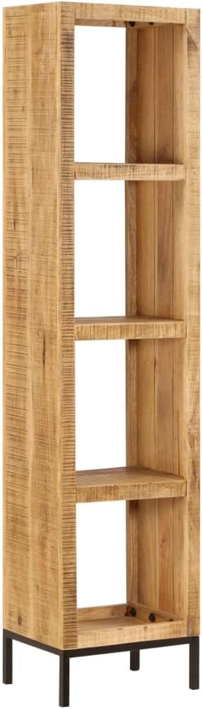 Solid Mango Wood Bookshelf with 4 Compartments G628131