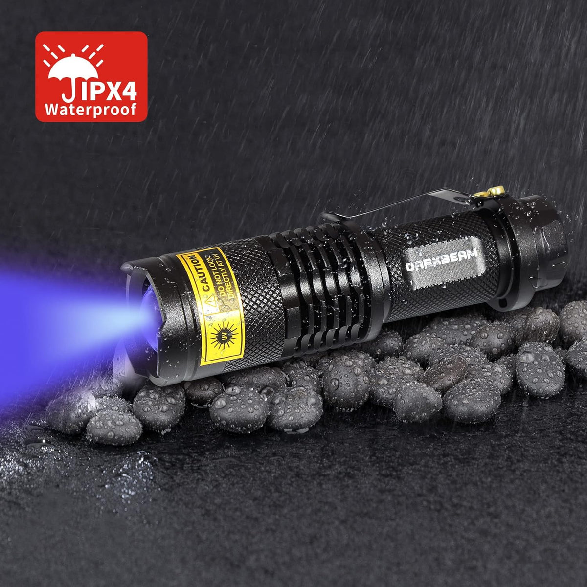 UV 365nm Blacklight LED Flashlight 2 Packs I682