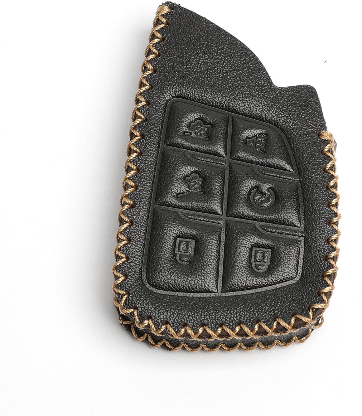 Black Leather Key Fob Case Cover Pack of 2 C561457