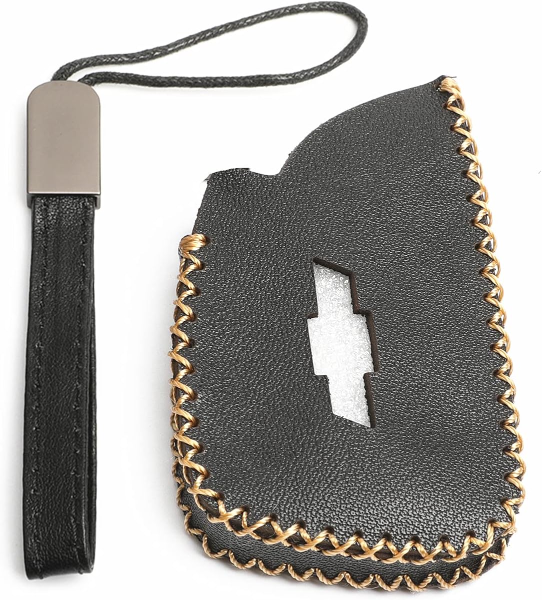 Black Leather Key Fob Case Cover Pack of 2 C561457