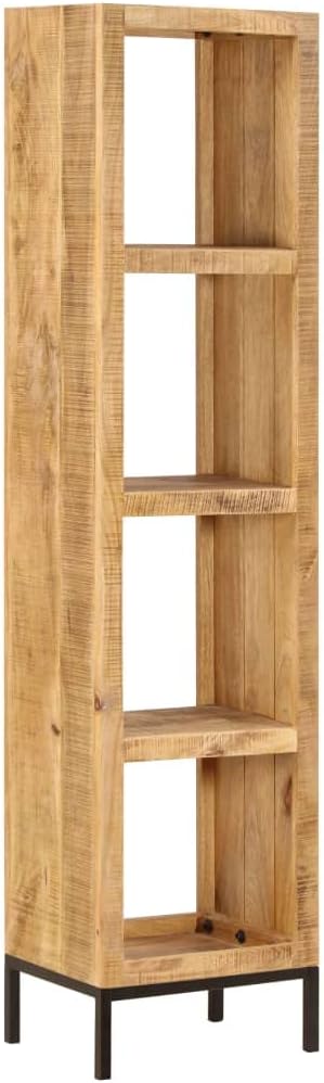 Solid Mango Wood Bookshelf with 4 Compartments G628131