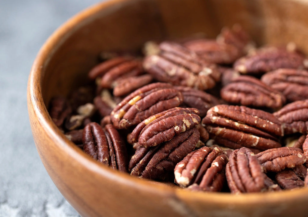Organic Roasted Pecan Halves with Himalayan Salt, 1 Pound Q421