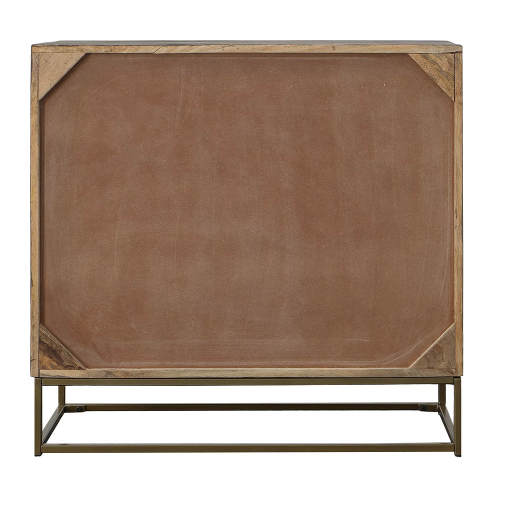 32 Inch 3 Drawer Mango Wood Dresser Chest B248572