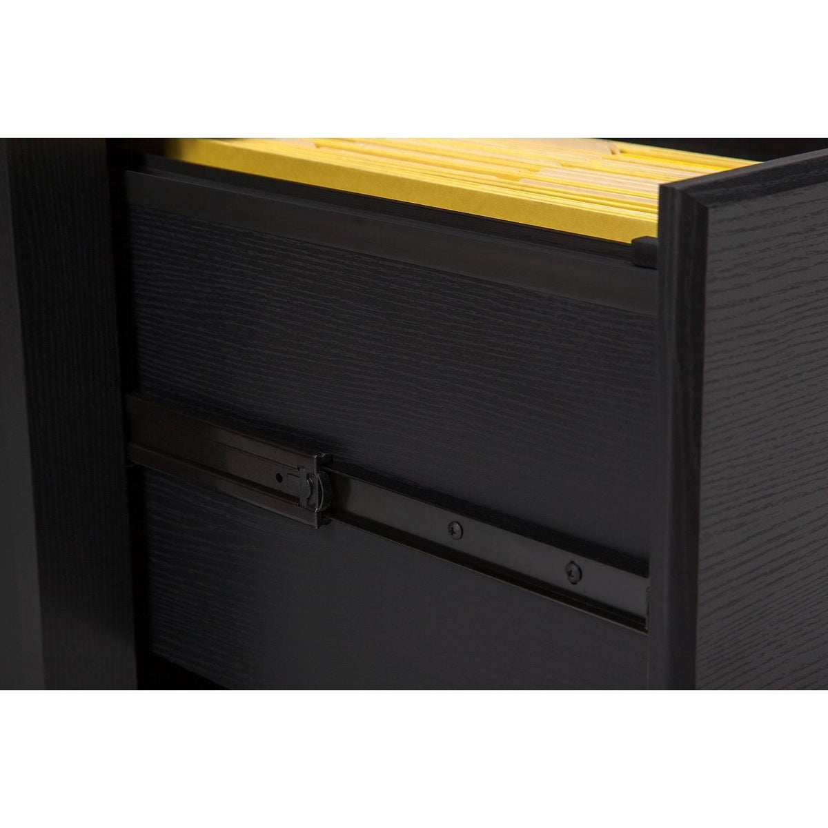 Black Lateral File Cabinet A362