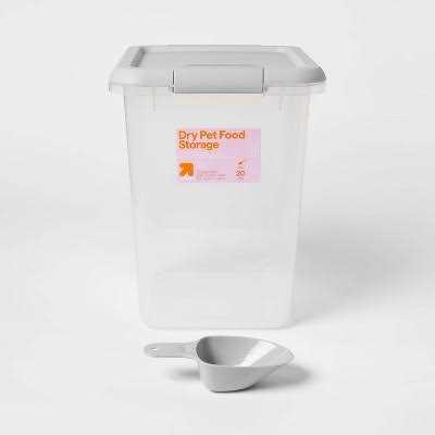 Pet Food Storage Tub with Built-in Scoop J948