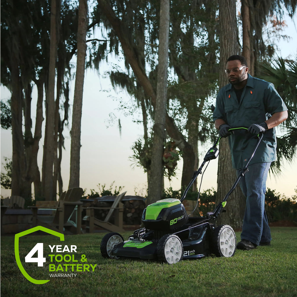 80V 21 Self Propelled Mower 5Ah Battery & Charger E1784