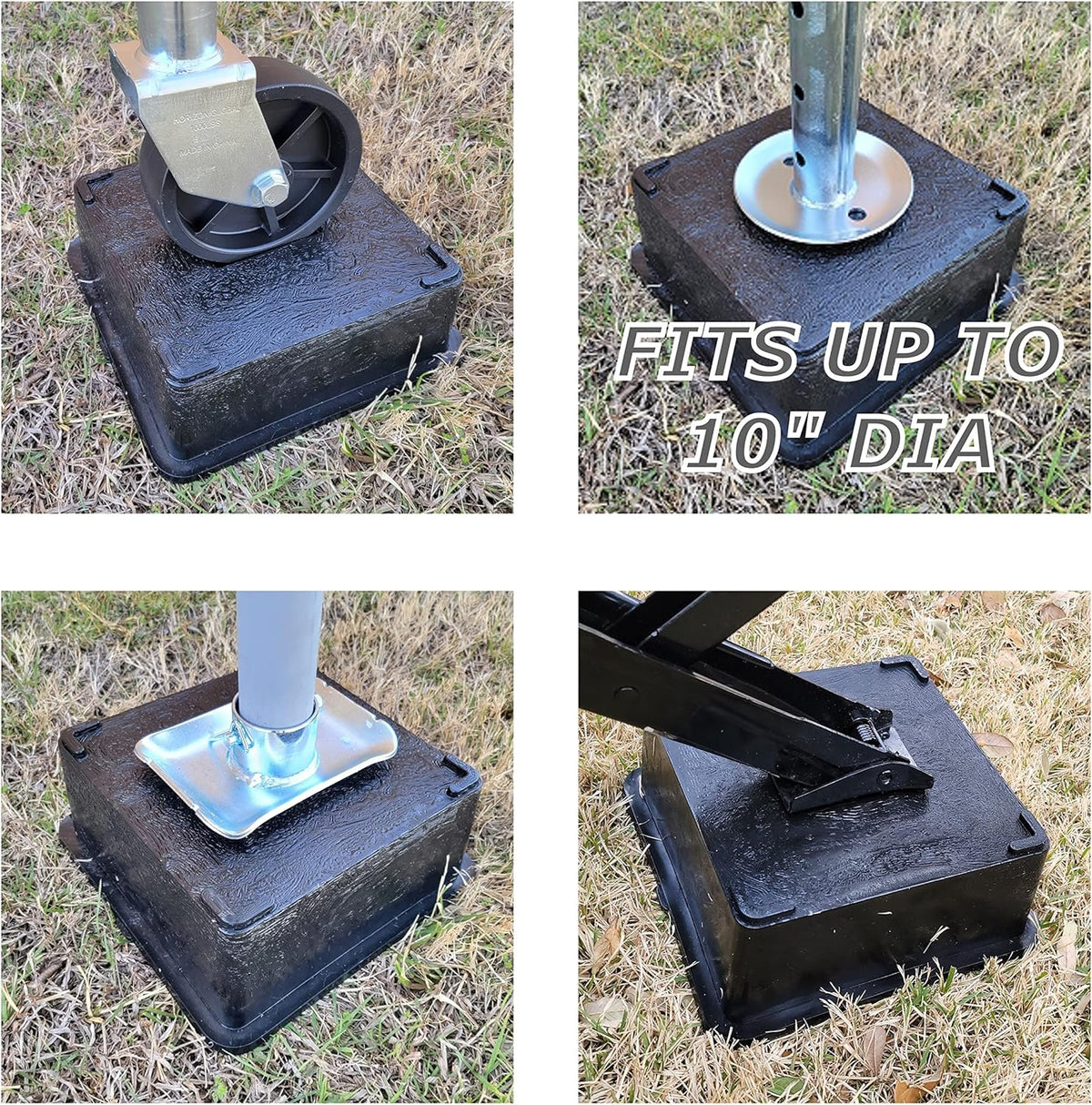 Trailer Jack Block Stand 12,000 lbs Capacity Stabilizing Pads A306803