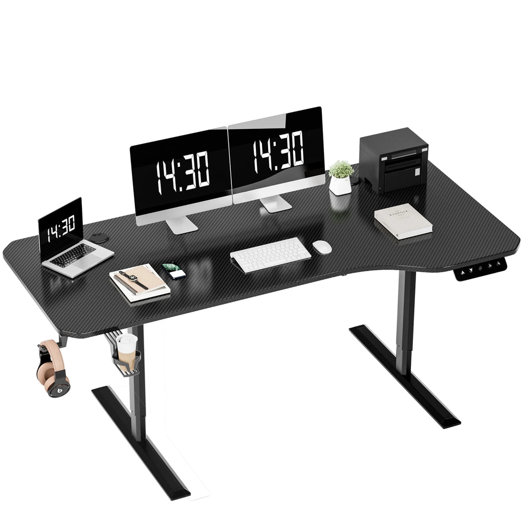 Electric Height Adjustable Standing Desk, 43 inch White R91068