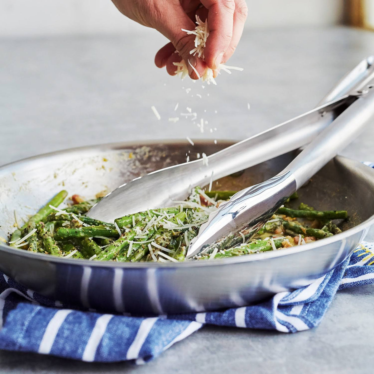 Brushed Stainless 10x22 Fry Pan T1479