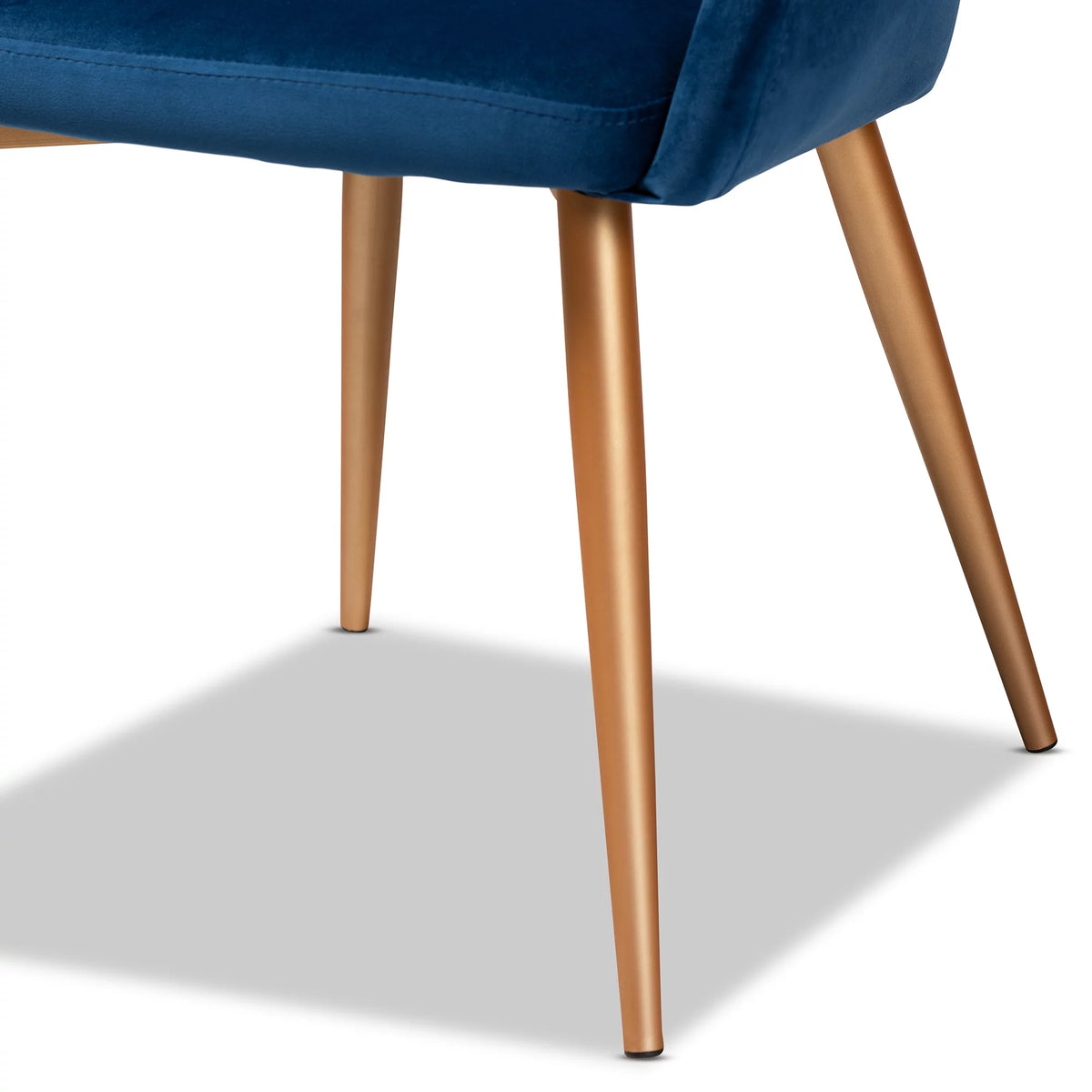 Navy Blue Velvet Upholstered Dining Chair L305