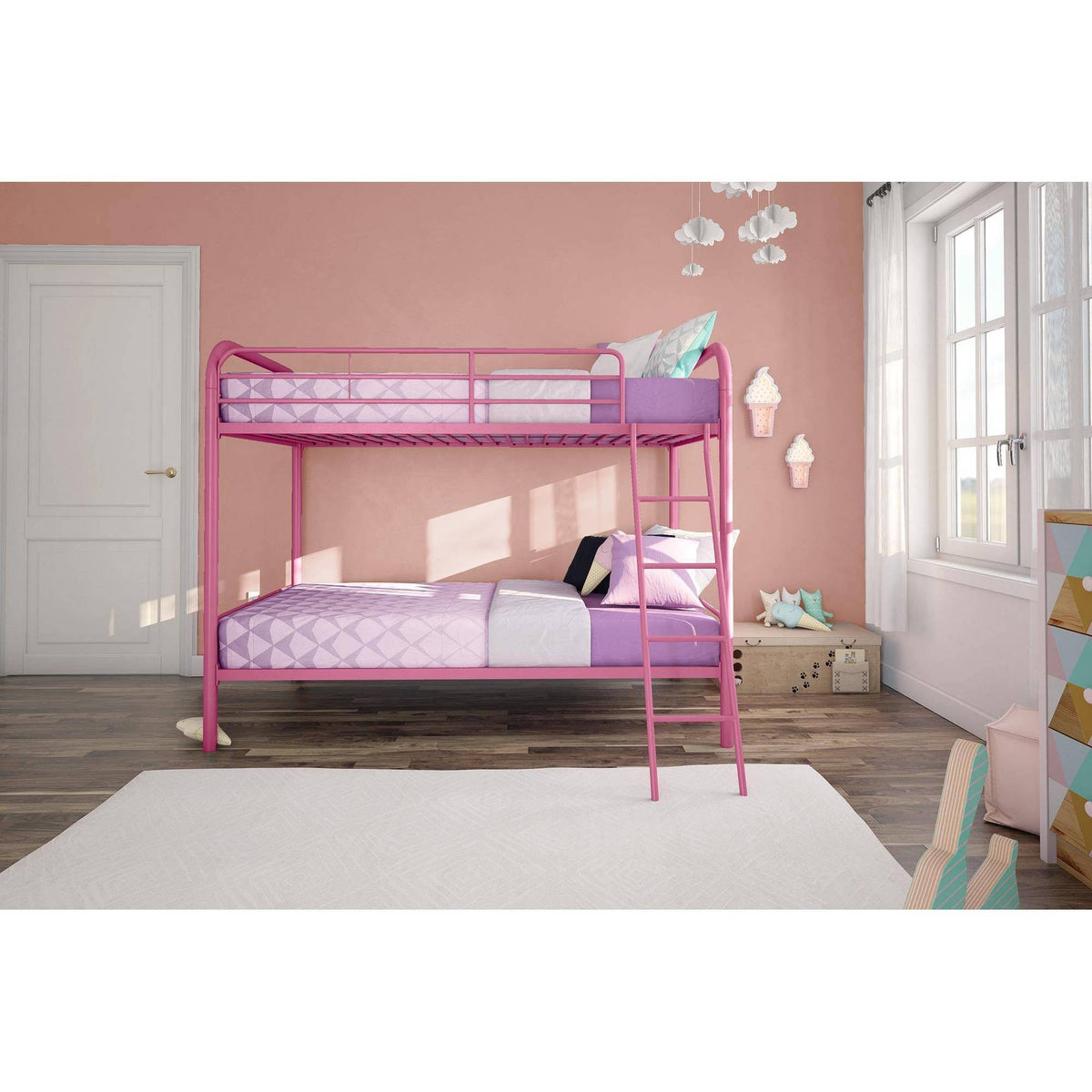 Pink Metal Bunk Bed O95228