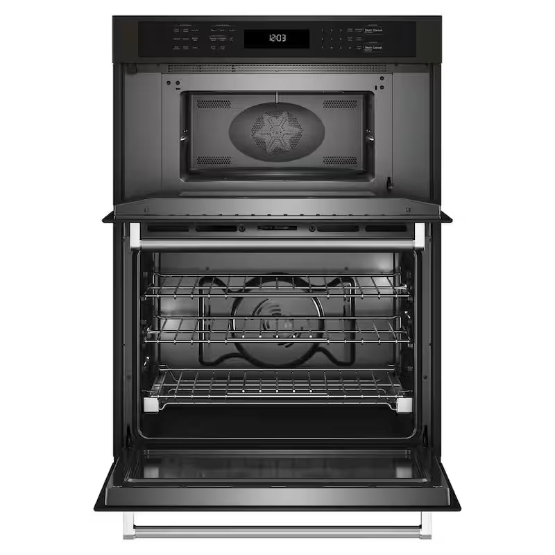 Electric Wall Oven and Microwave Combo in Black Stainless Steel with Air Fry X64793