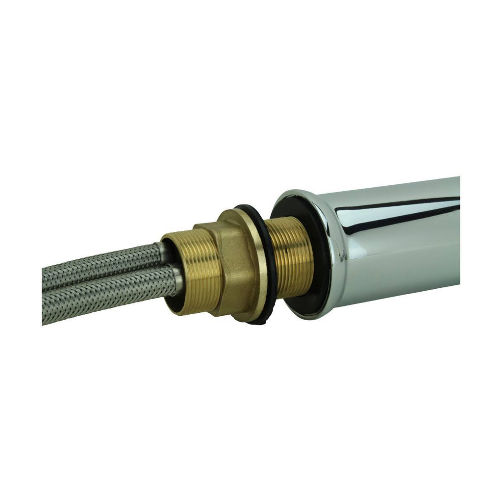 Chrome Solid Brass Single Hole Bathroom Faucet L743