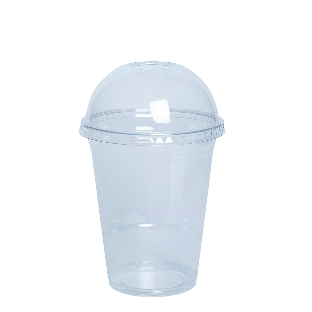 Clear 16 Oz Plastic Cups with Dome Lids, 100-Pack M9567