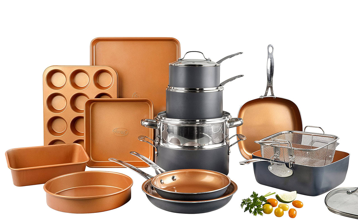 20-Piece Hard-Anodized Cookware Set L80361