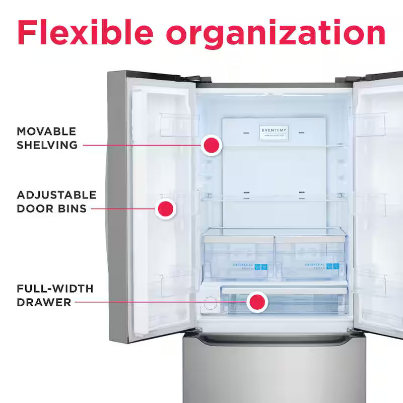 30 in. 20 cu. ft. French Door Refrigerator with Internal Water Dispenser G762222