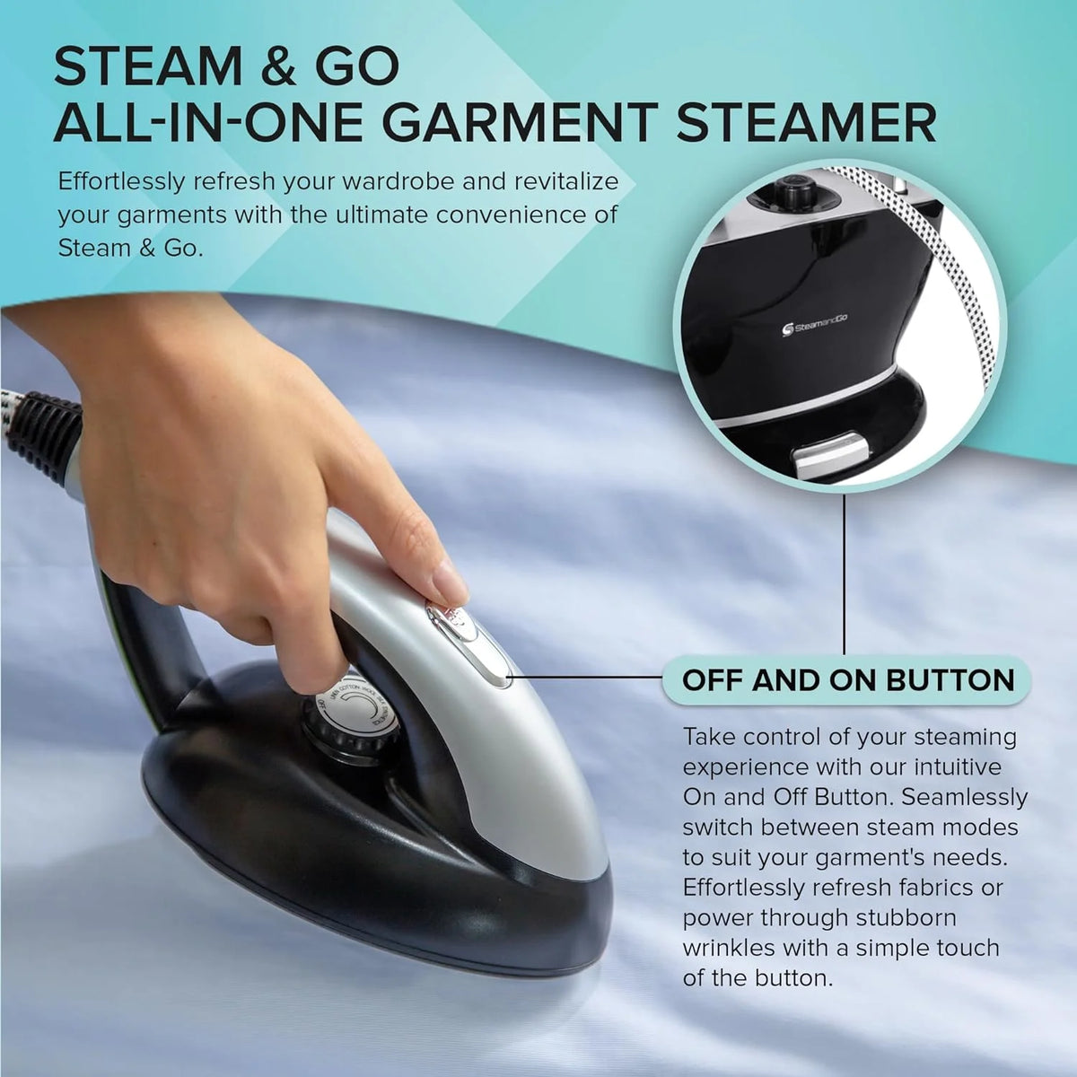 All-in-One Garment Steamer & Clothes Iron with Ironing Board & Hanger M7092