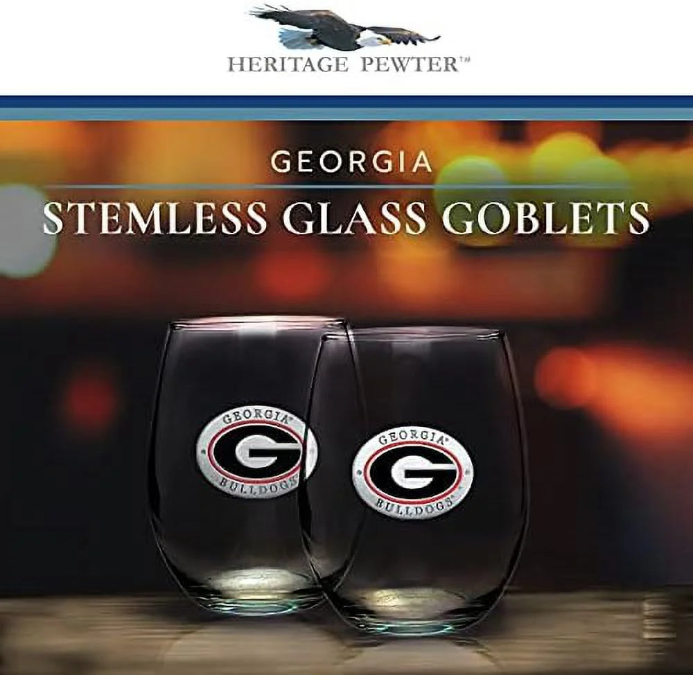 Stemless Glass Goblets Set Of 2 I8811