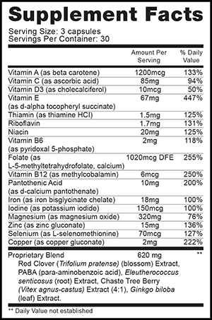Female Fertility Supplements 3 Month Supply M76734