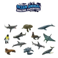 12PCS Plastic Marine Animals Puzzle Toy Figures Y752774