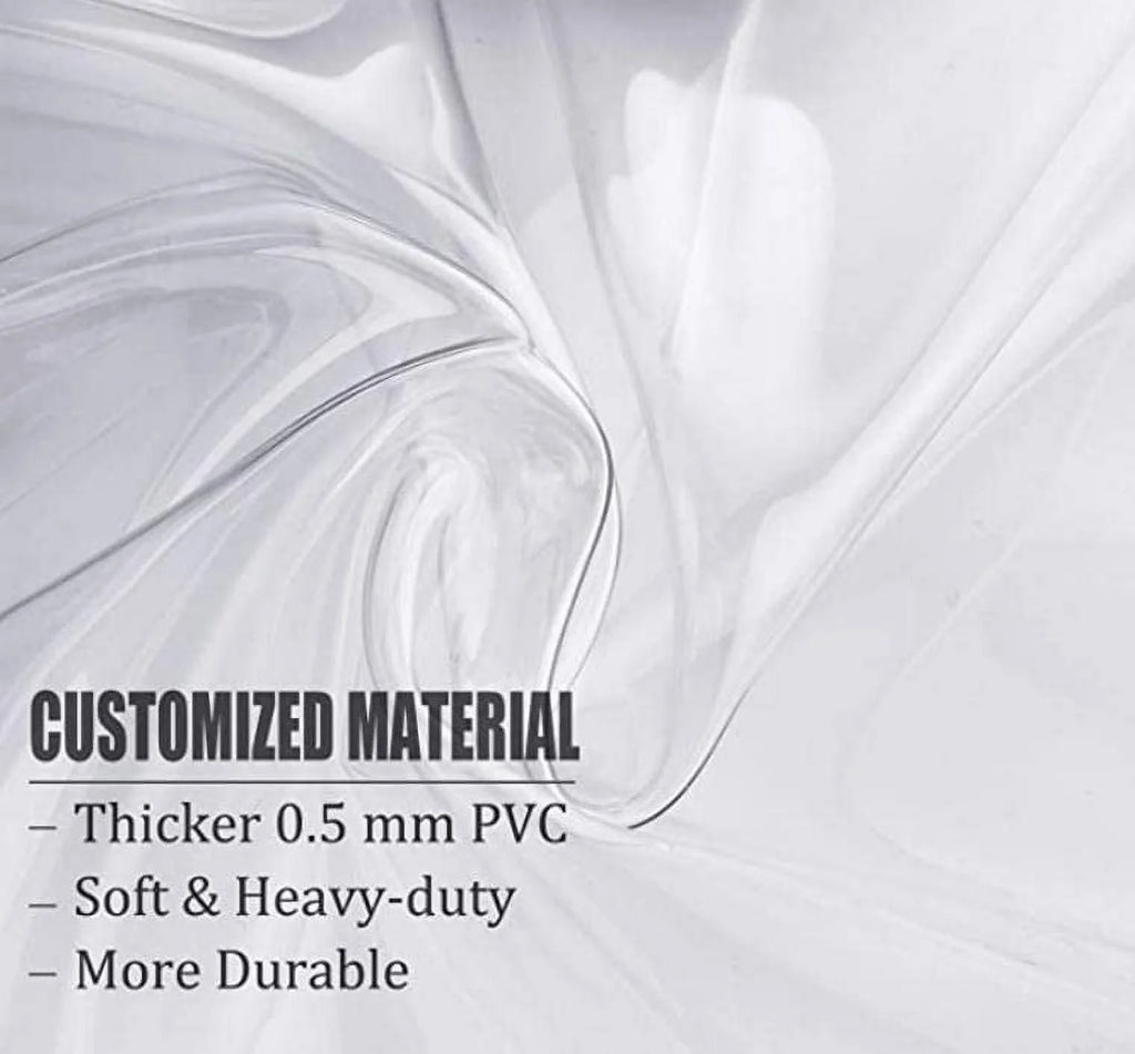 Purple 3pcs Waterproof Clear PVC Backpack Set with Reinforced Padded Straps L87351