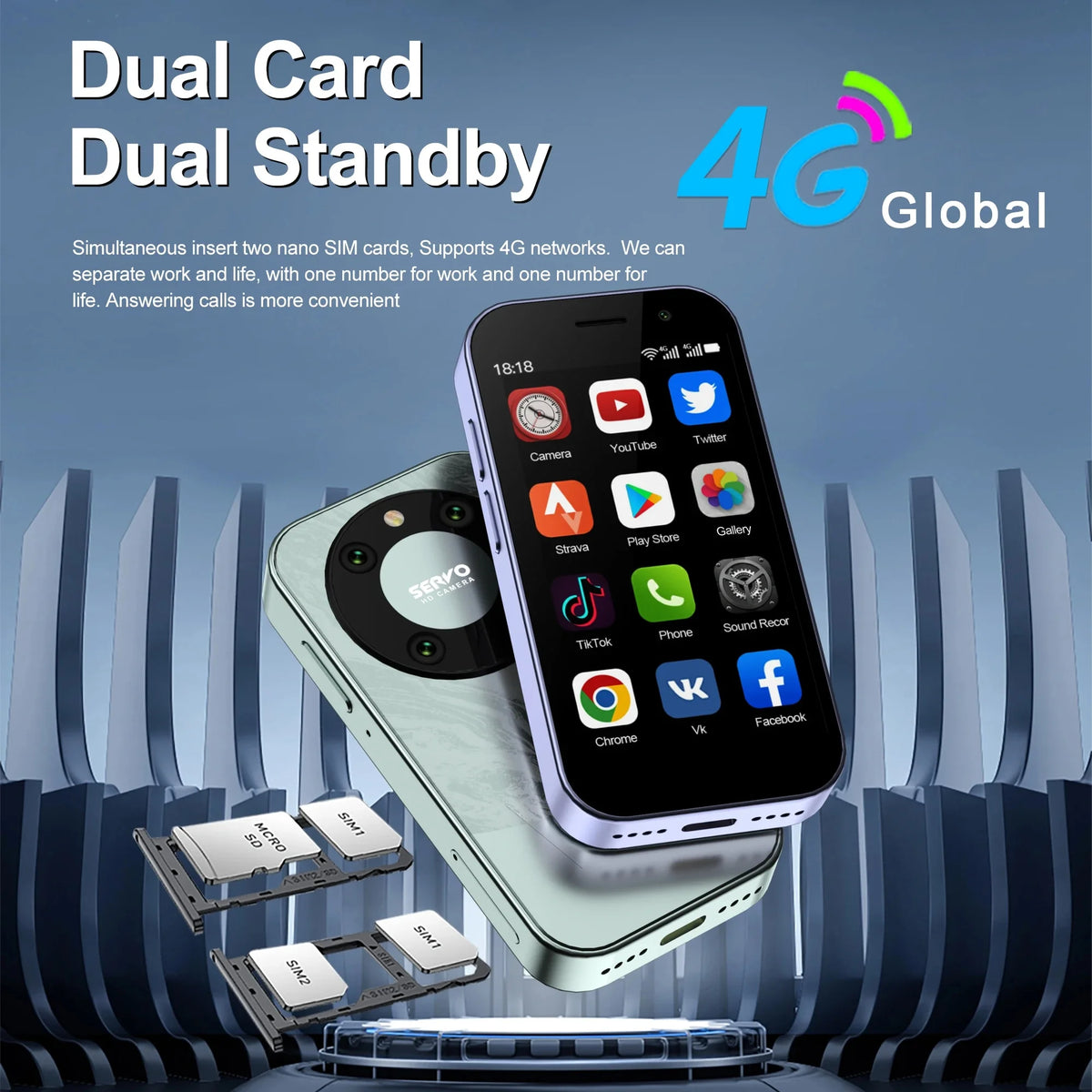 3.0" HD Display 4G LTE Mini Smartphone Y3167